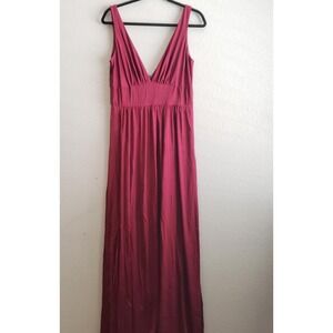 La Femme Dress Size 14 Sleeveless Plunge Neck A-Line Gown